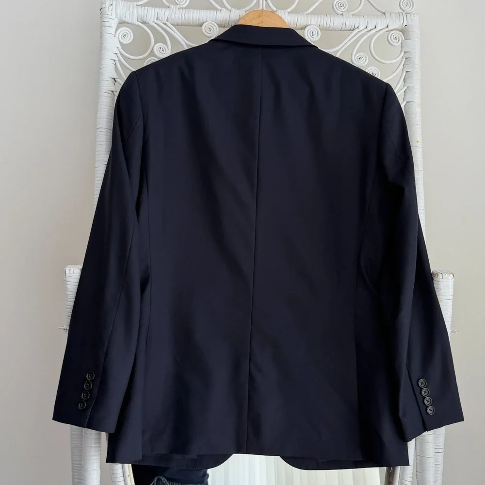 J Crew Blazer Mens 40S Navy Ludlow Loro Piana Italian Wool Suit Jacket Luxury